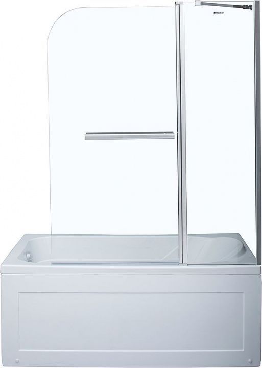 Шторка на ванну Aquanet SG-1200, прозрачное стекло