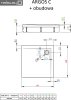 Душевой поддон Radaway Argos C 4ACN88-02 80x80