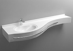 Раковина Dolomite Фокус 170 L (c полотенцедержателем)