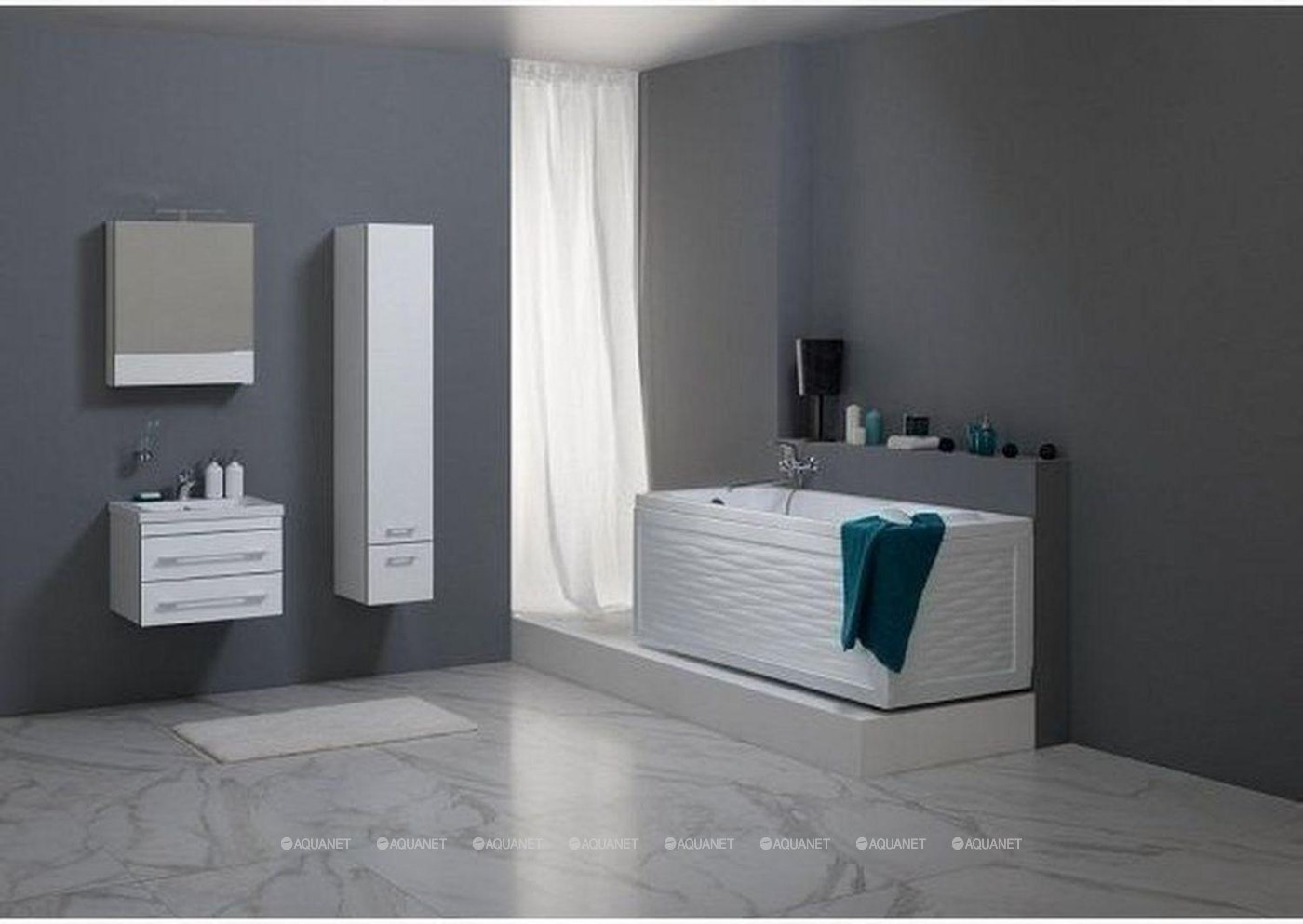 Акриловая ванна Aquanet Nord NEW 170x70 (с каркасом)