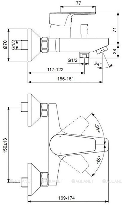 Набор смесителей Ideal Standard Esla BC264AA