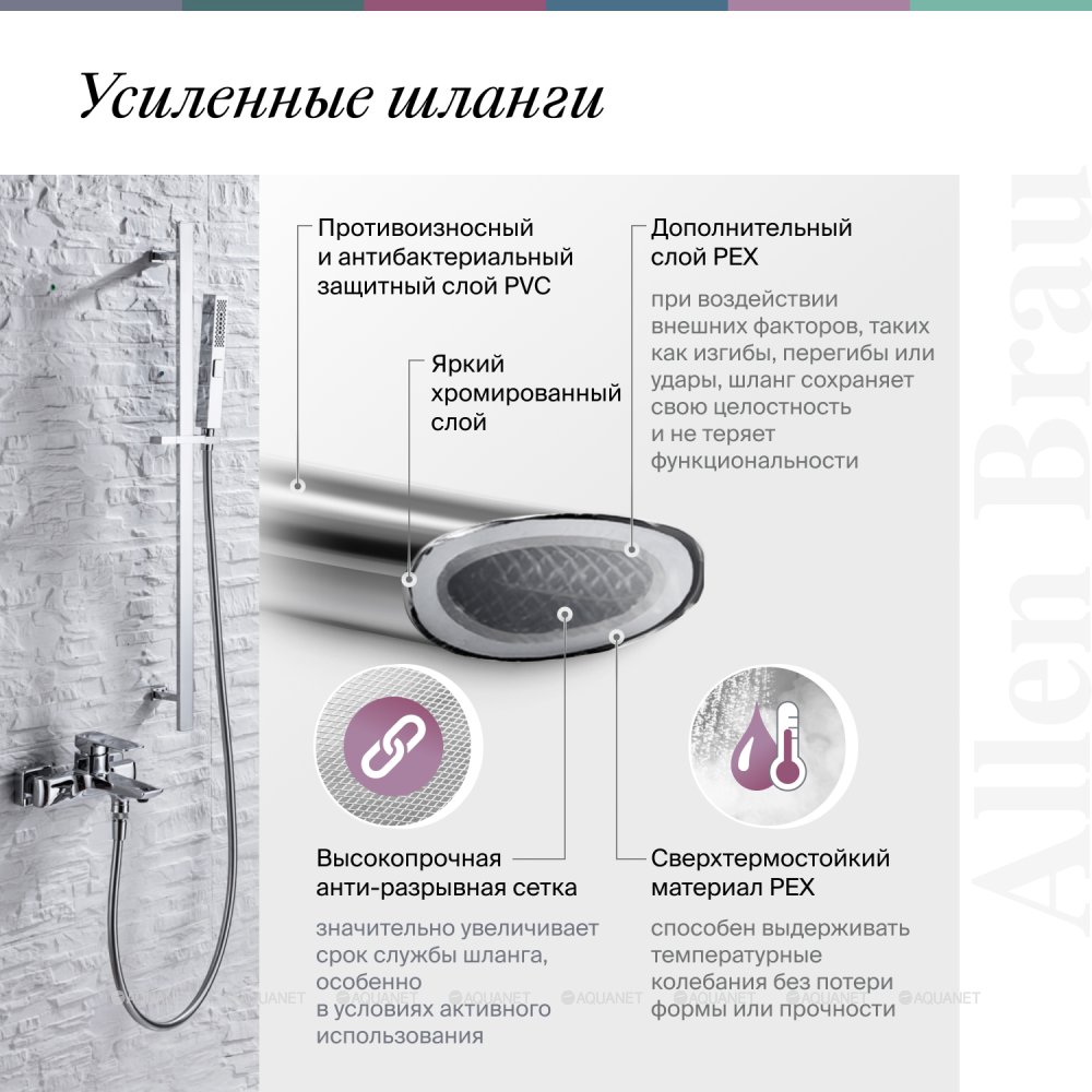 Душевая стойка Allen Brau Infinity 5.21031-00 хром